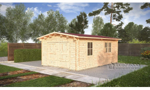 Holz-Garage 4x6m, 44mm