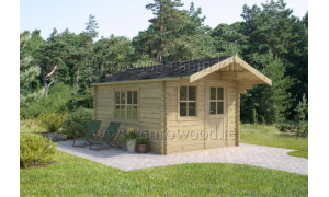 Holz-Gartenhaus FARO 3x3m...