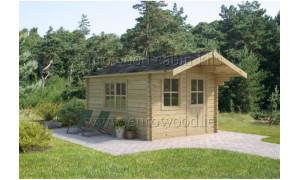 Holz-Gartenhaus Faro 3x4m...