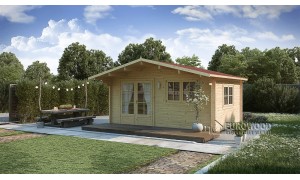 Holz-Gartenhaus MONACO 4x5m...