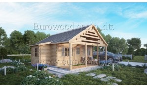 Holz-Sommerhaus AURA 6x8m,...
